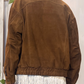 Bomber in pelle scamosciato