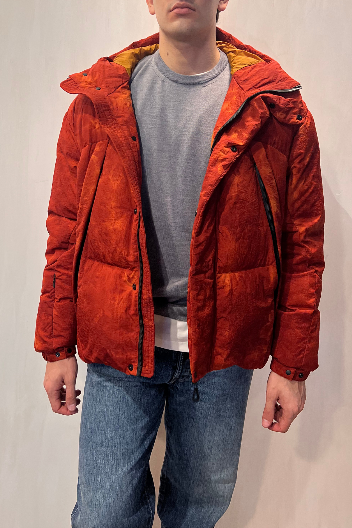 Piumino con cappuccio