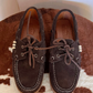 Mocassino in suede con frange