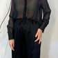 Camicia in crêpe
