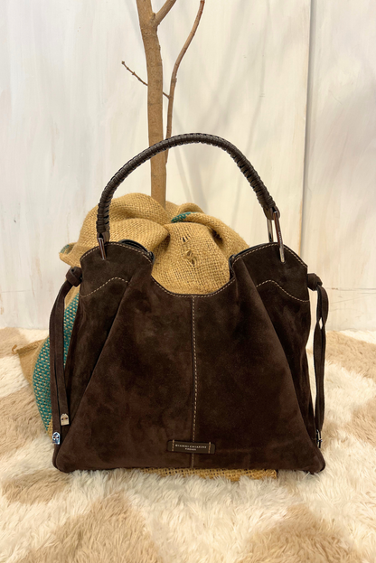 Borsa Era in pelle scamosciata