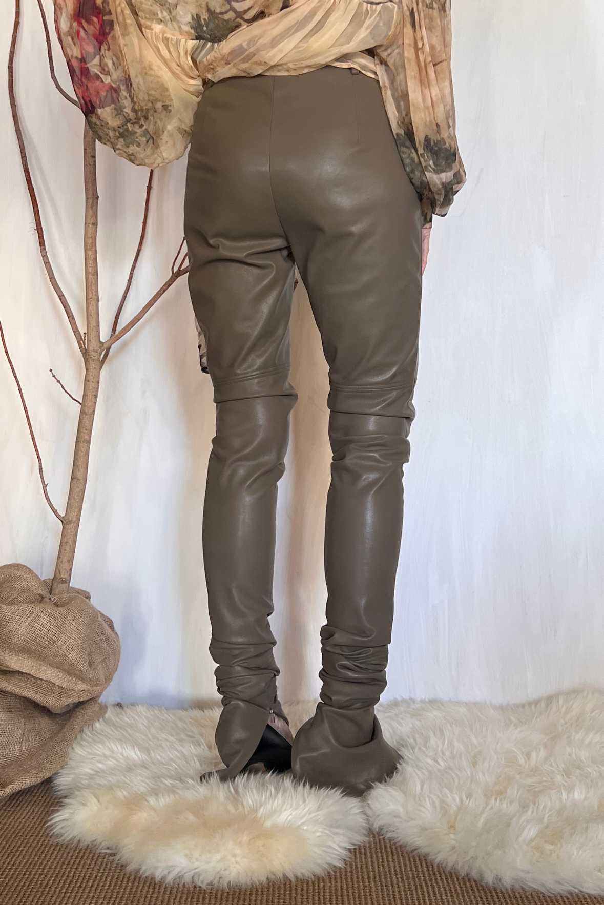 Leggings ecopelle