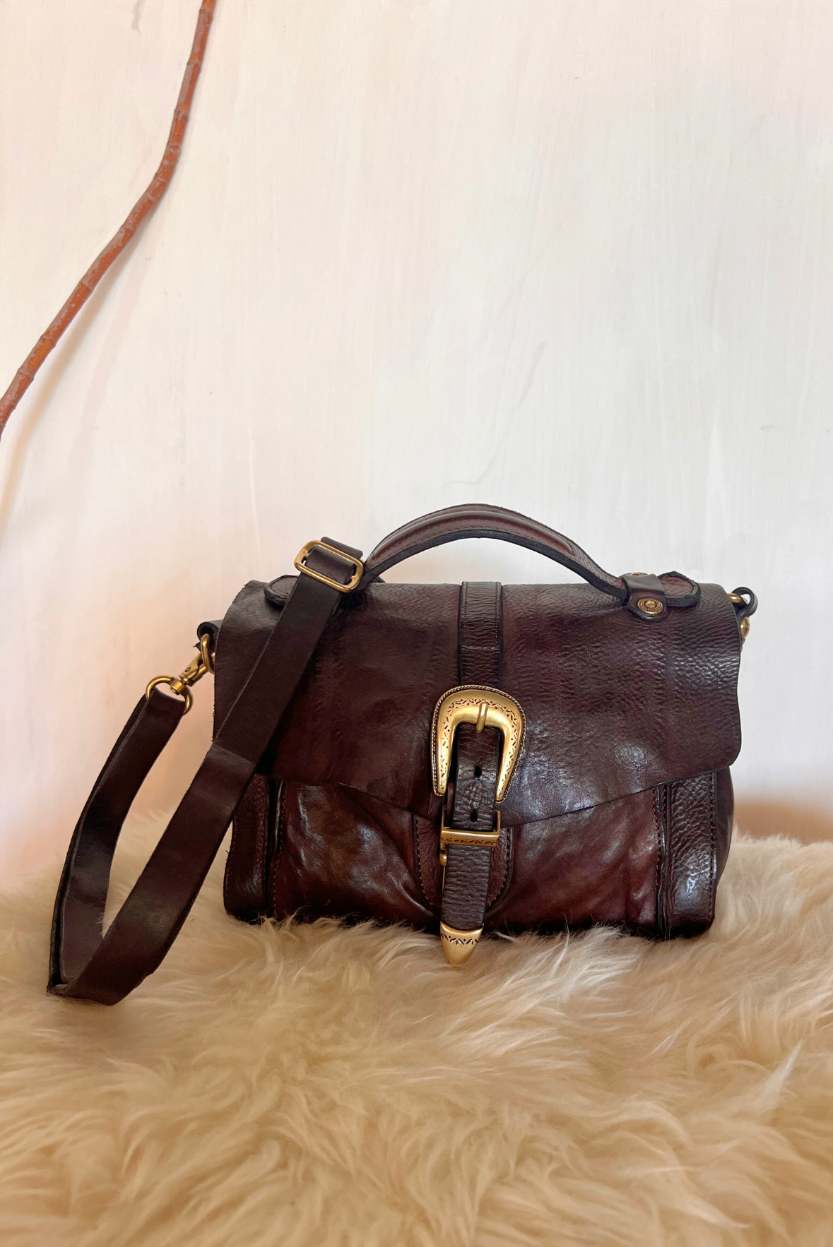 Borsa cartella in pelle
