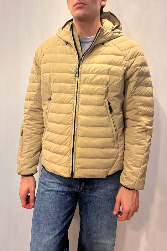 Piumino con cappuccio