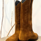 Texano alto in pelle