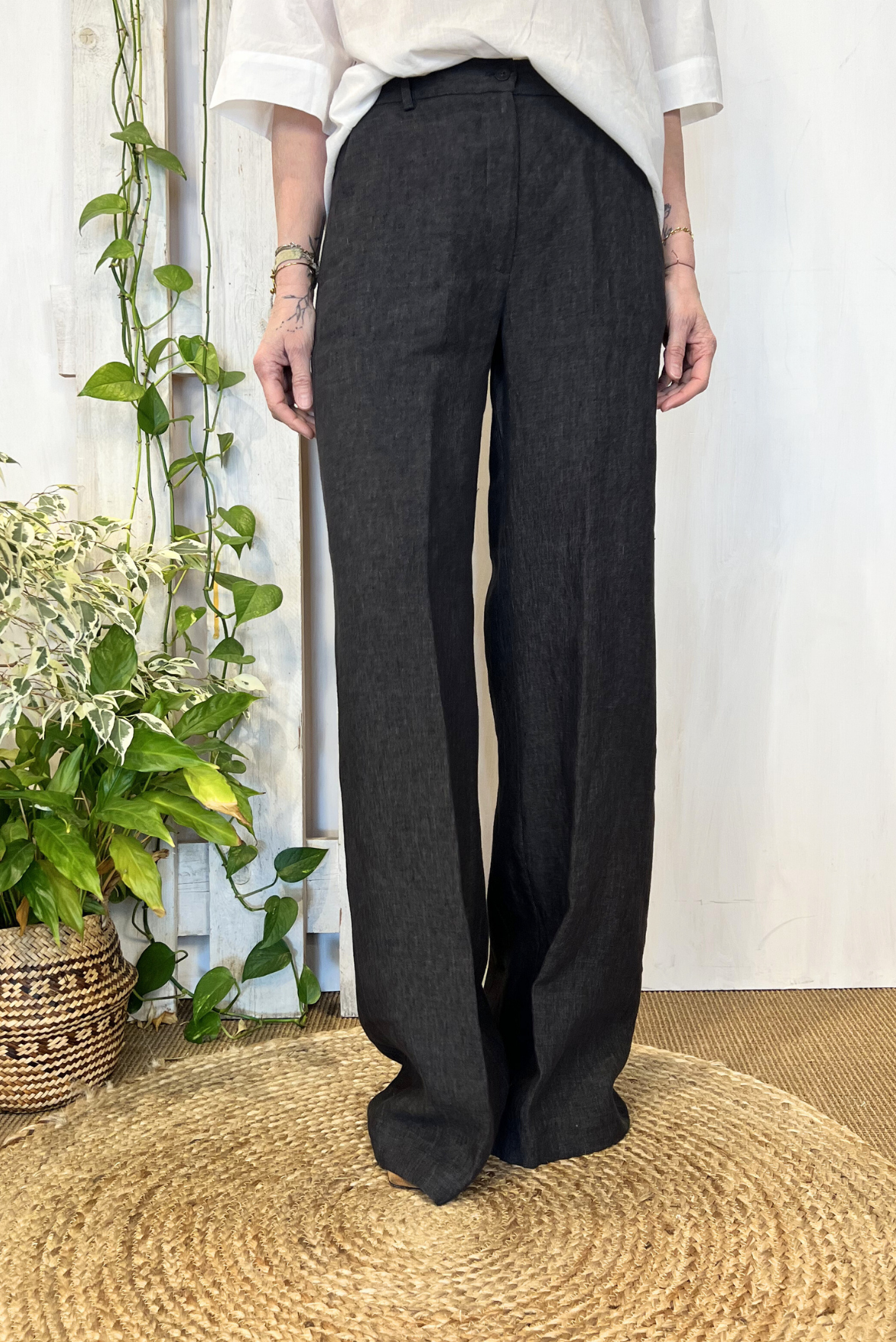 Pantalone palazzo lino