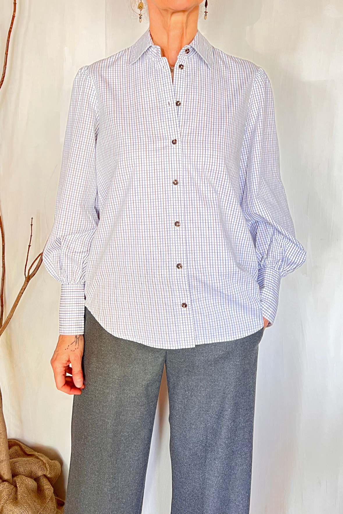 Camicia manica a palloncino