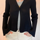 Cardigan a costine