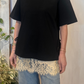 T-shirt over con spacchi laterali
