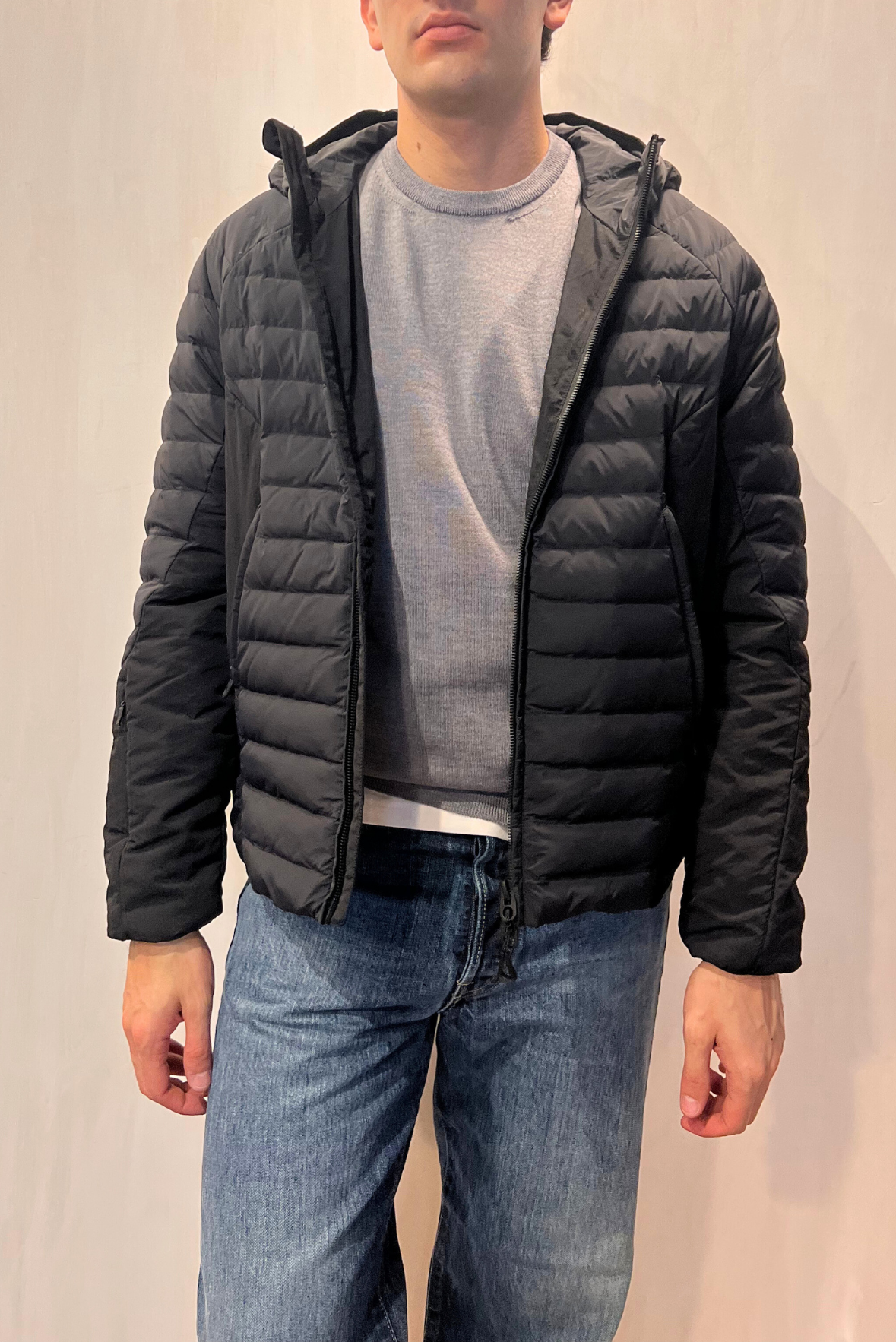 Piumino con cappuccio