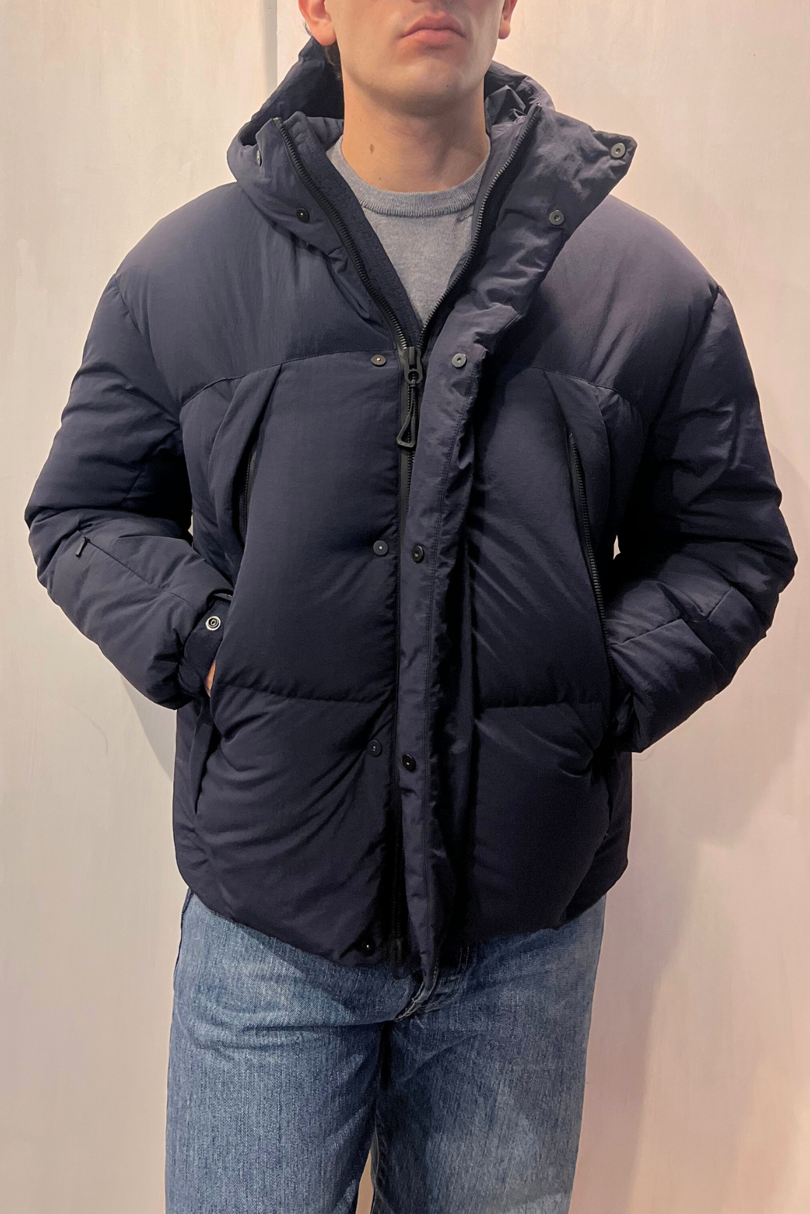 Piumino con cappuccio