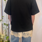T-shirt over con spacchi laterali
