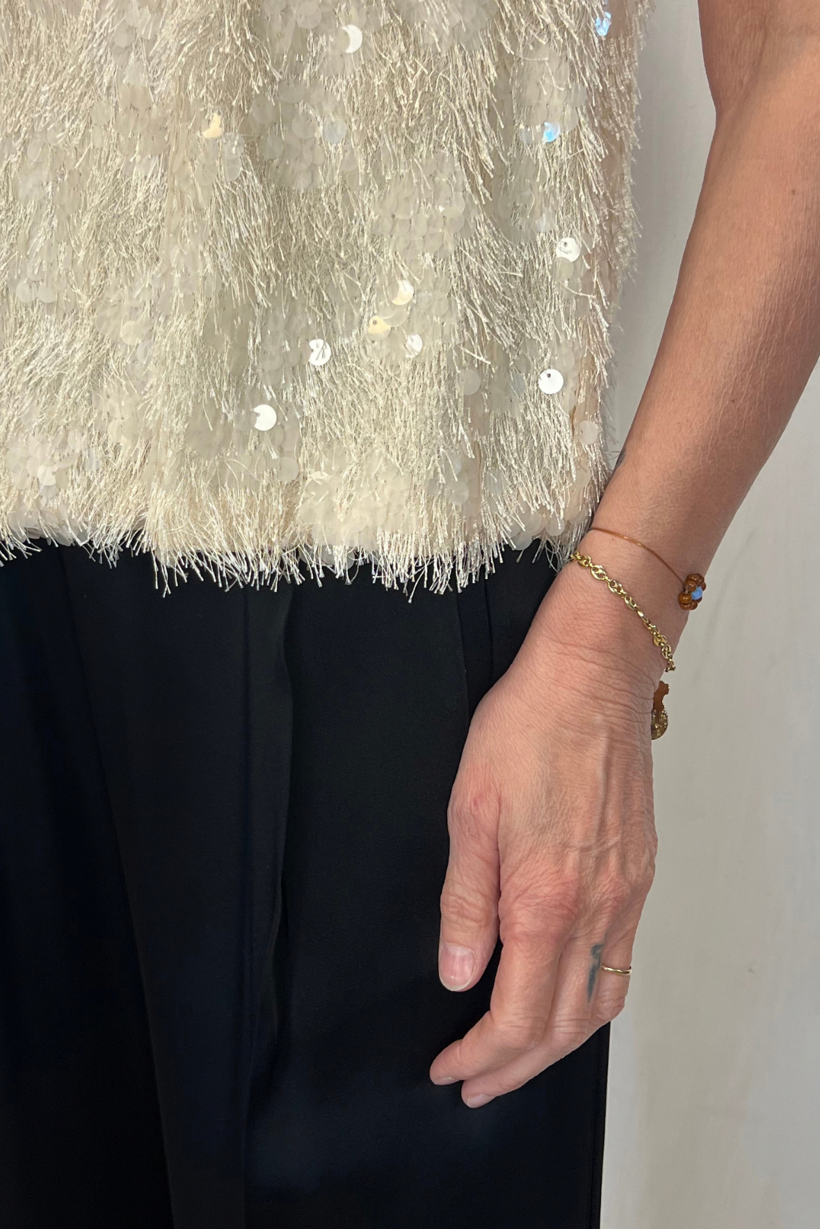 Top con paillettes