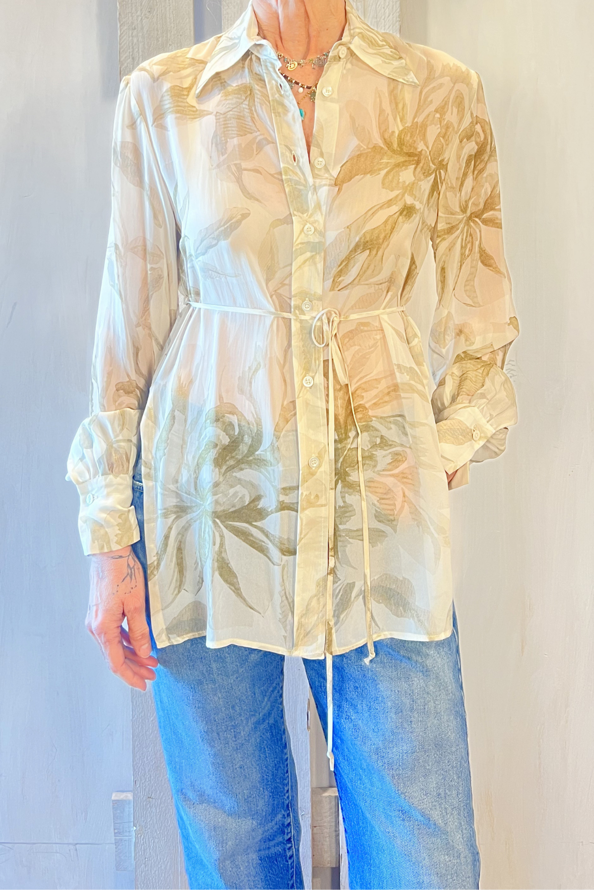 Camicia a fantasia floreale