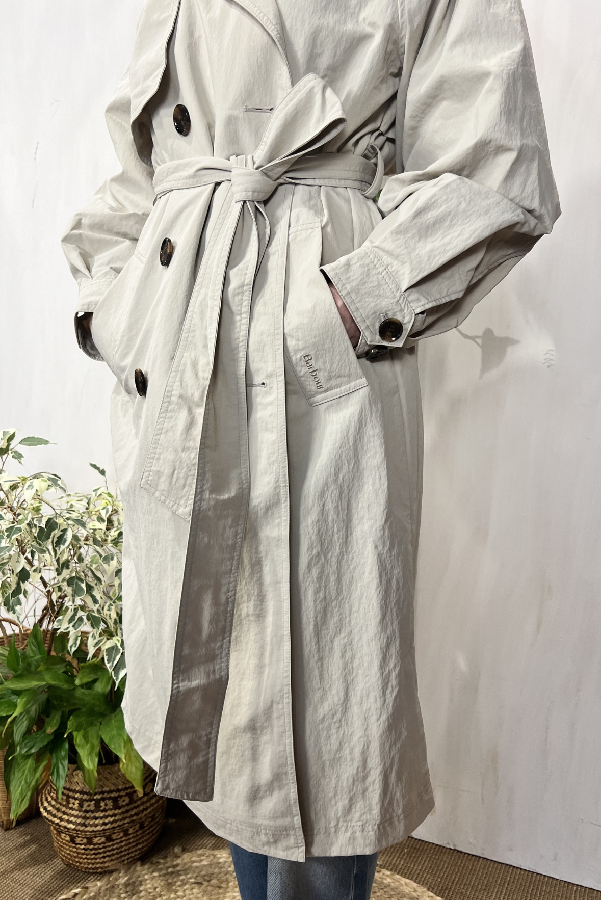 Trench in nylon
