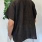 Blusa in lino con ricami