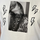 T-shirt con stampa e ricami