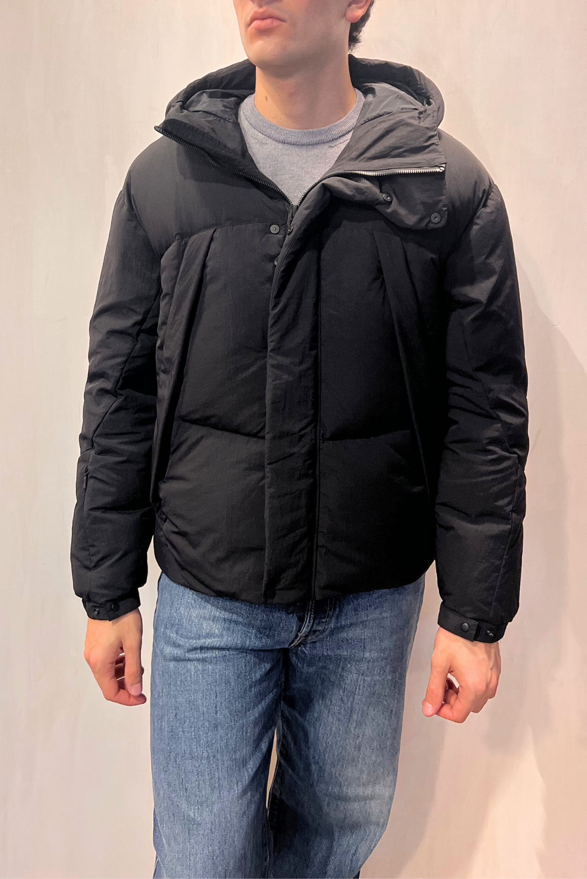 Piumino con cappuccio