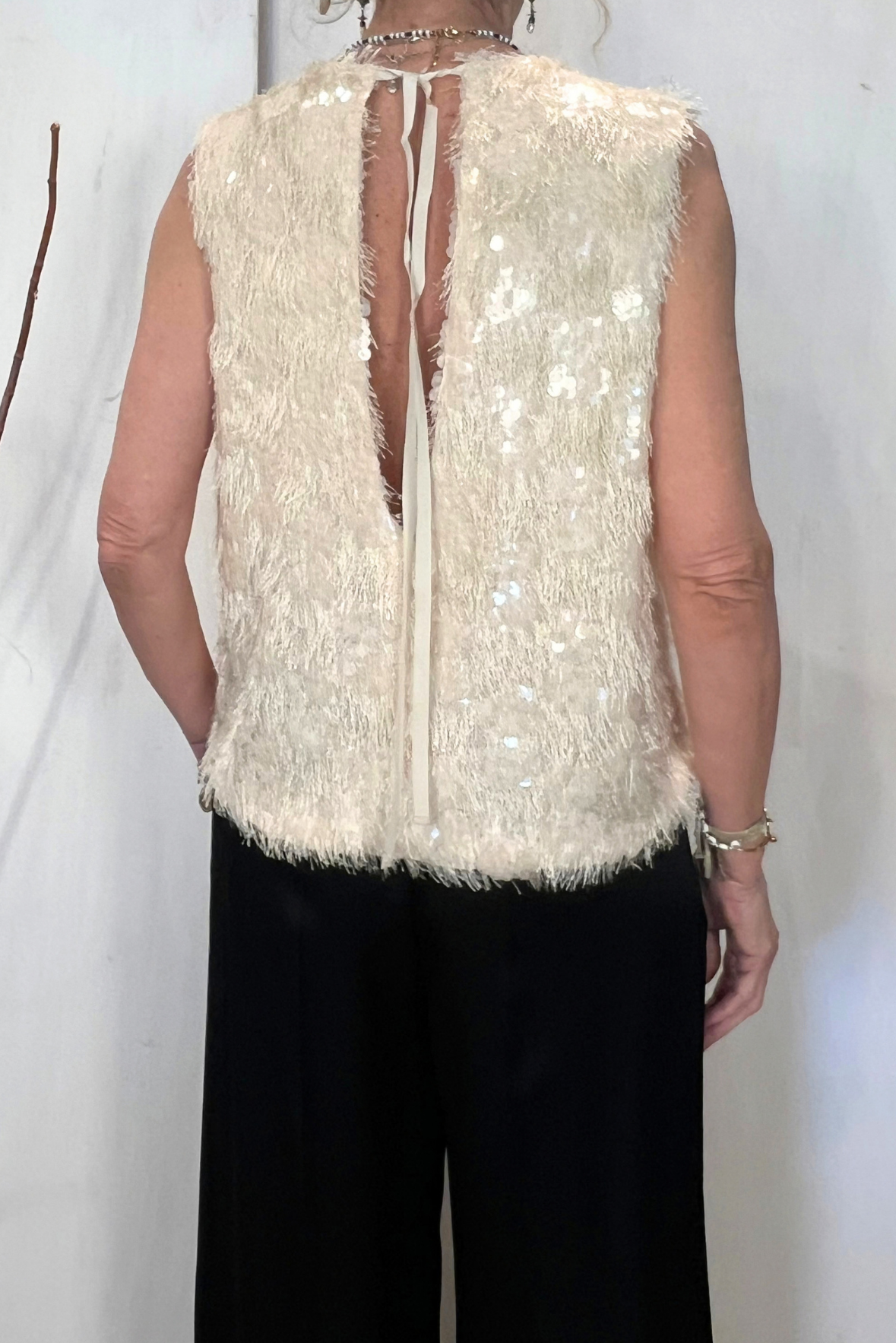 Top con paillettes