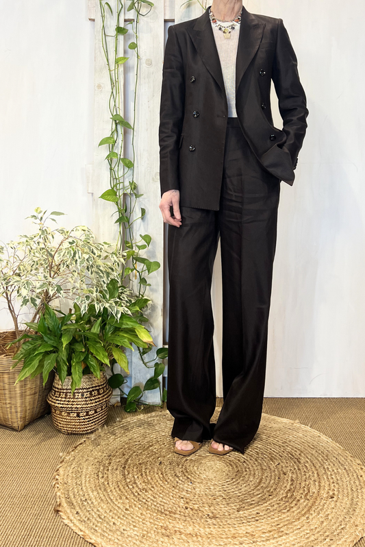 Abito completo in misto lino