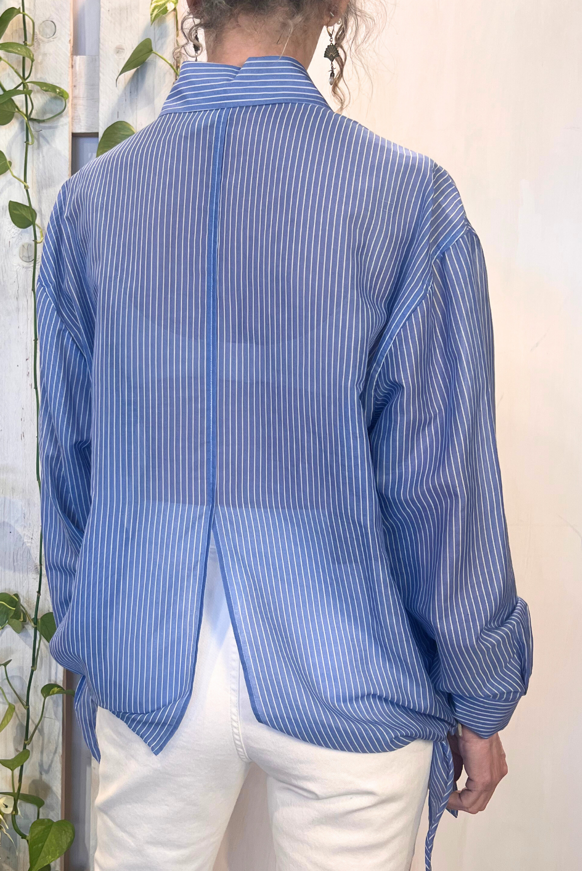Camicia con fiocchi misto seta