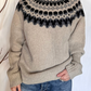 Maglia collo alto jaquard
