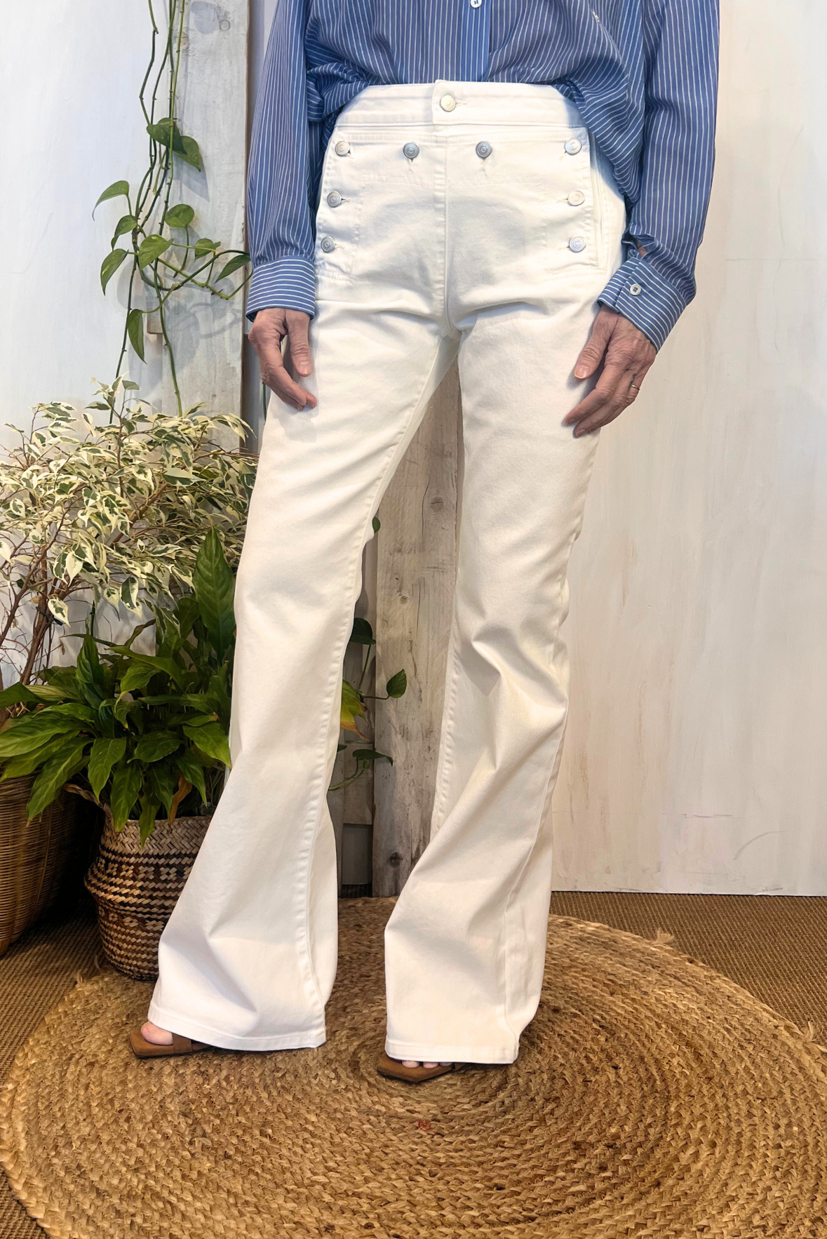 Jeans marine flare