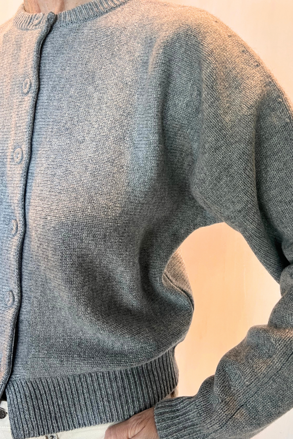 Cardigan misto cachmere