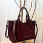 Shopping Due piccola in pelle scamosciata