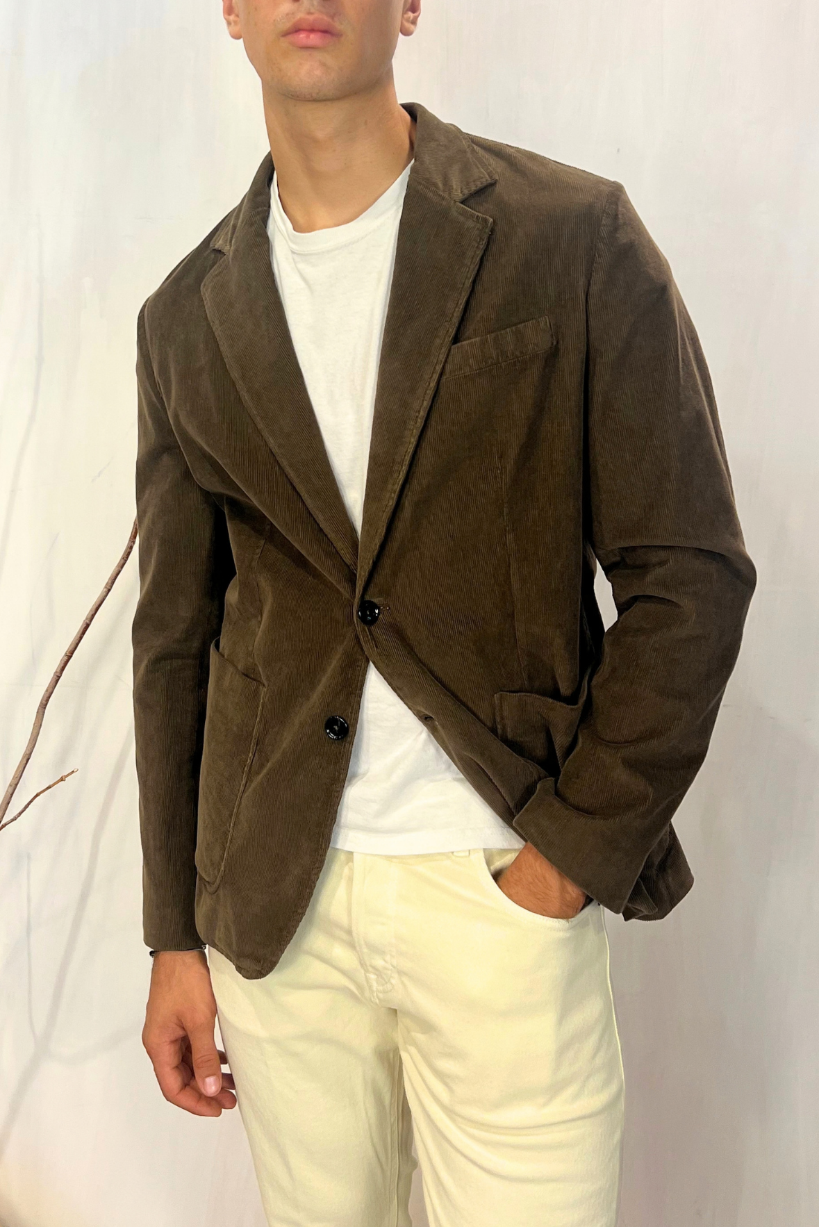 Blazer in velluto a costine