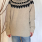 Maglia collo alto jaquard