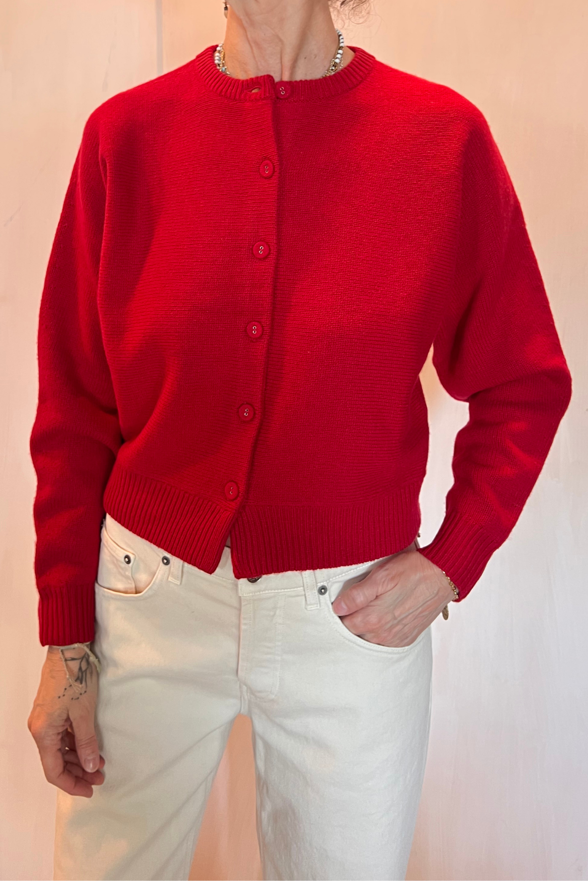 Cardigan misto cachmere