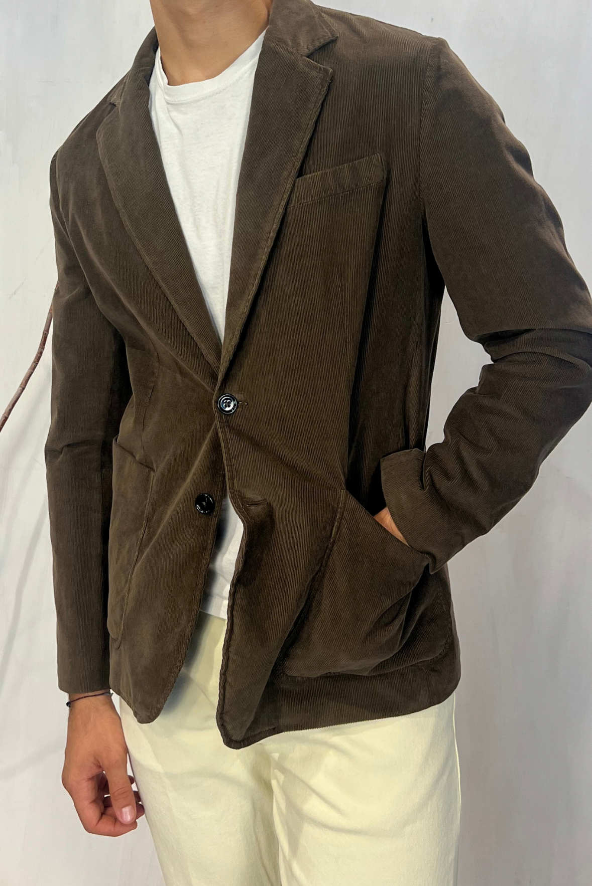 Blazer in velluto a costine