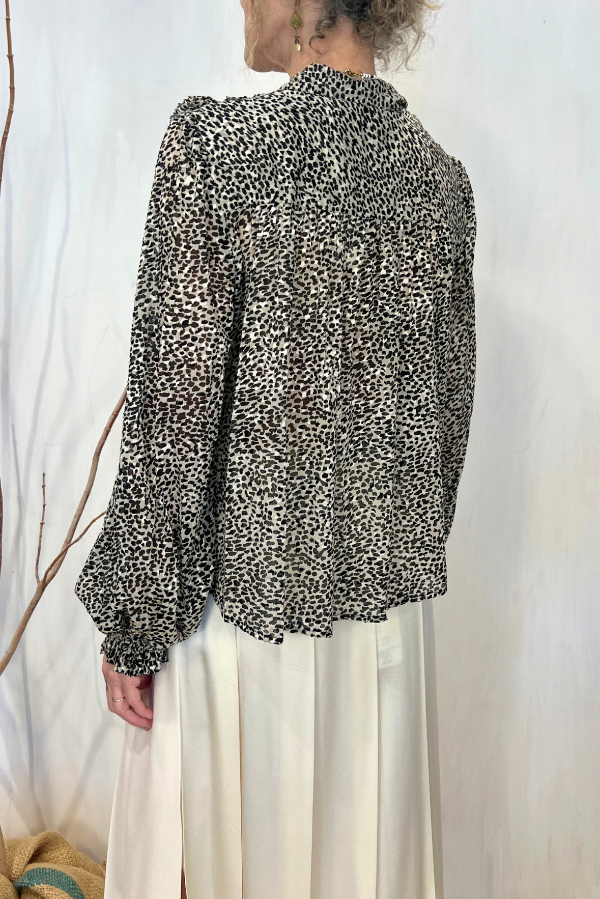 Camicia con rouches
