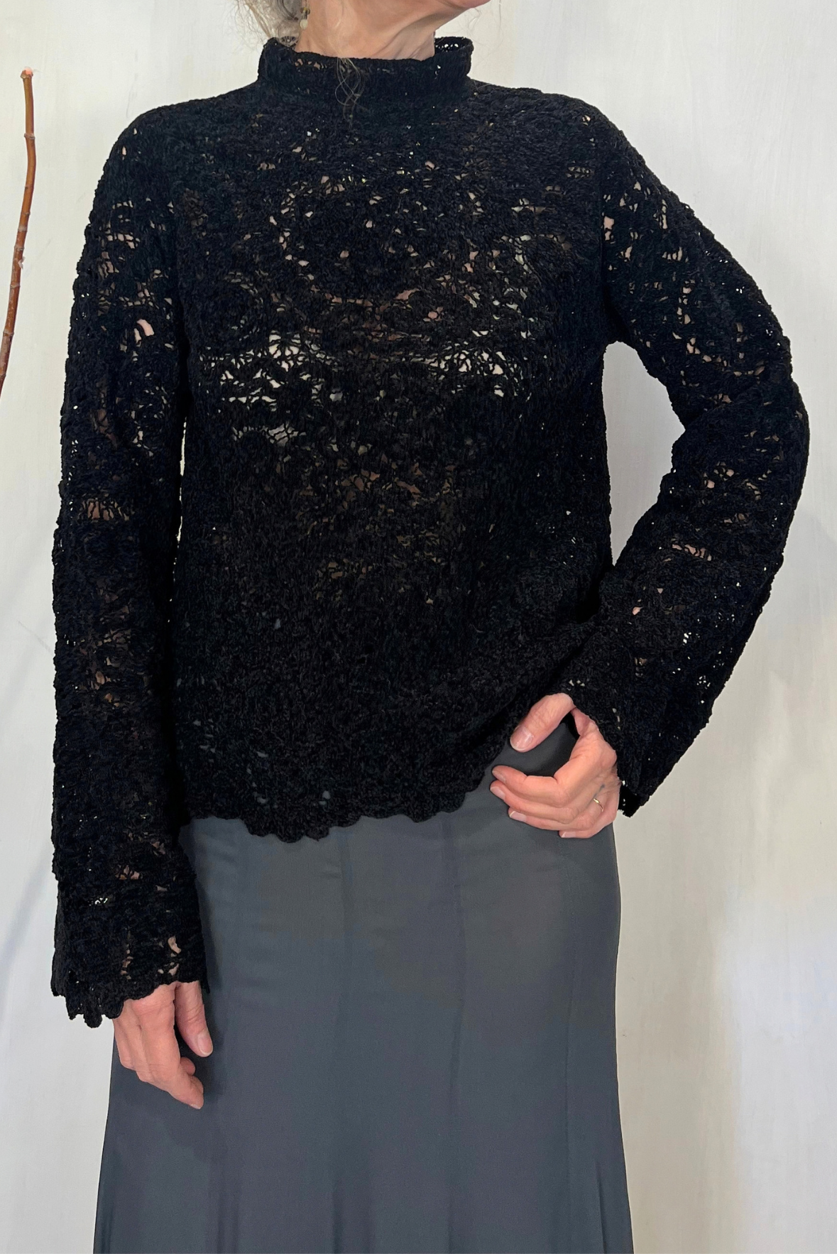 Maglia in pizzo di ciniglia