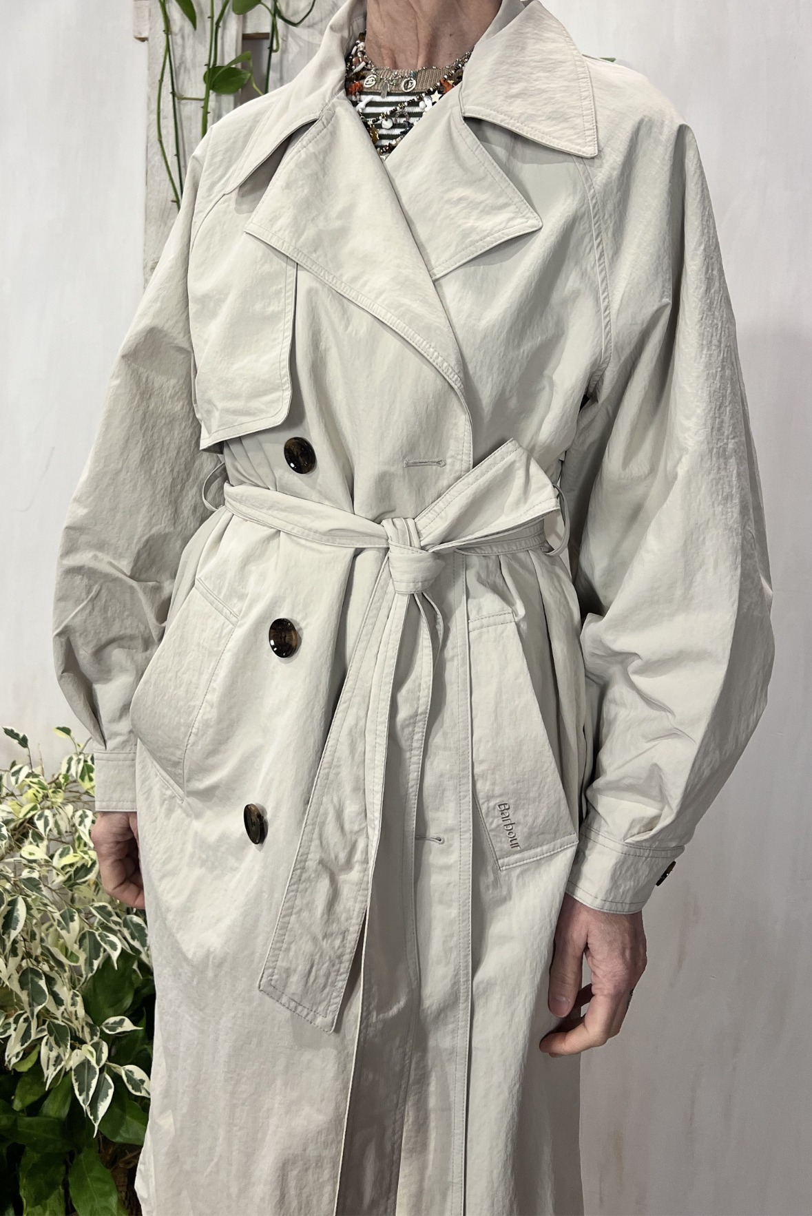 Trench in nylon
