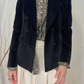 Blazer Coreen in velluto liscio