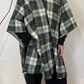 Poncho impermeabile tartan