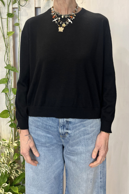Maglia cashmere misto seta