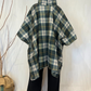 Poncho impermeabile tartan
