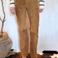 Pantalone in suede 100% pelle