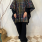 Poncho impermeabile tartan