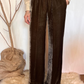 Pantalone in velluto misto seta