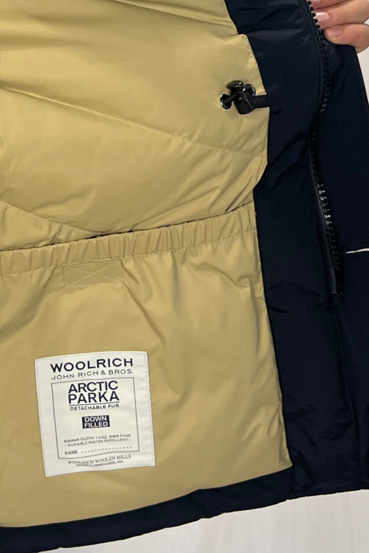 Arctic Parka in Ramar Cloth con pelliccia removibile