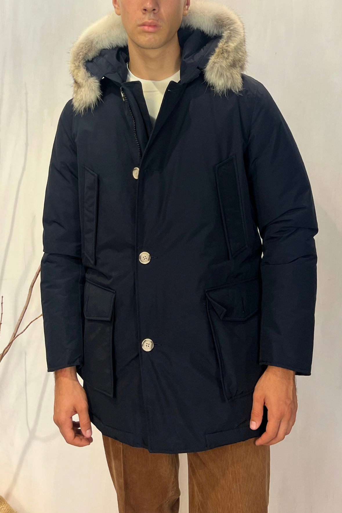 Arctic Parka in Ramar Cloth con pelliccia removibile