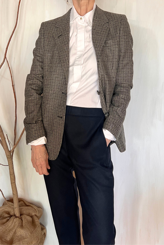 Blazer in lana pied du poule