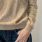 Maglia in cashmere peloso