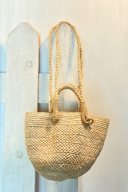 Shopper in rafia doppi manici