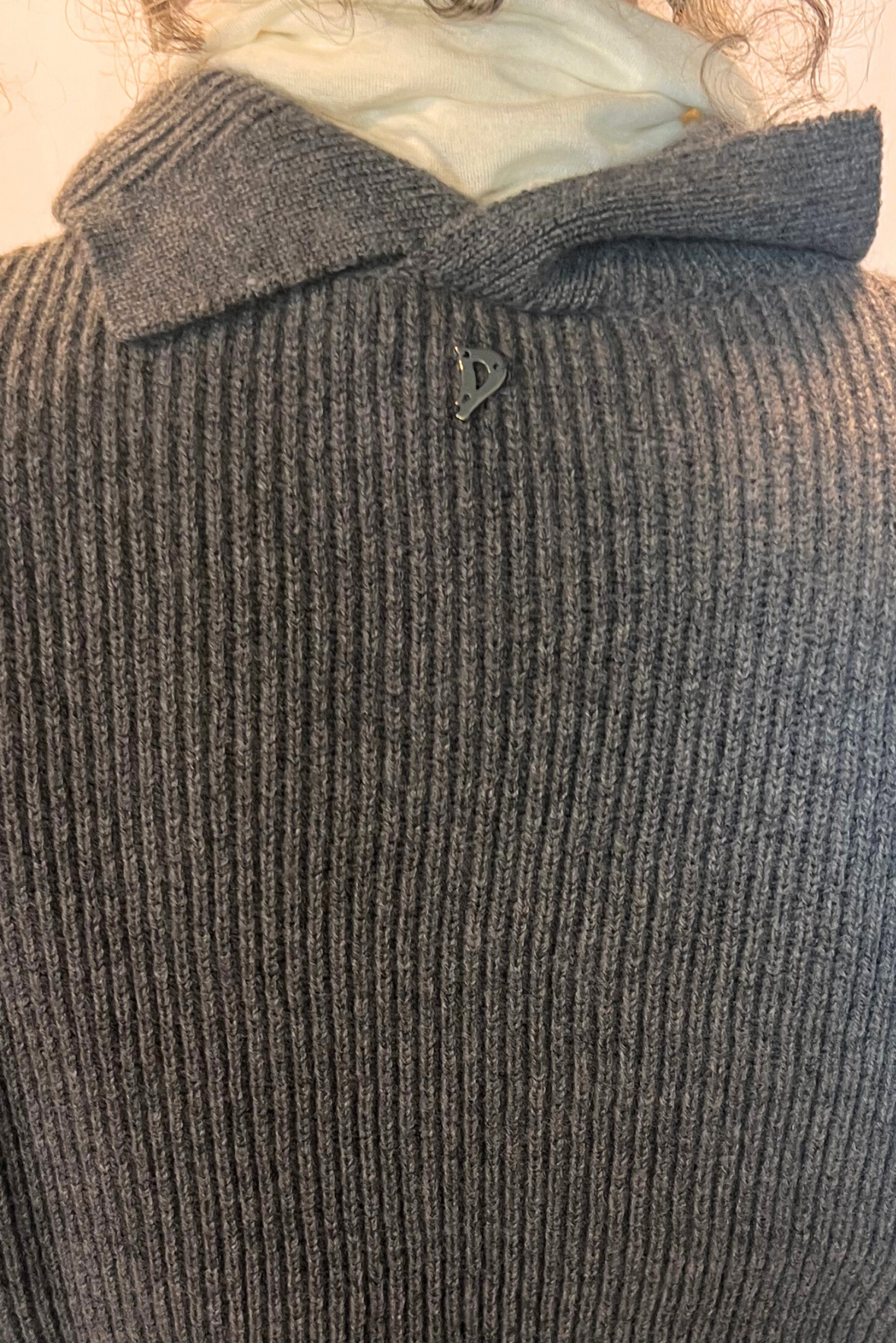 Gilet in maglia a costine