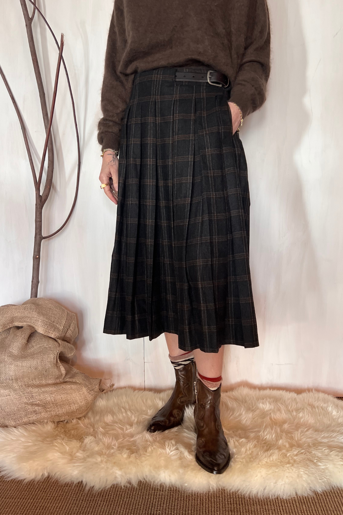 Gonna kilt con cintura